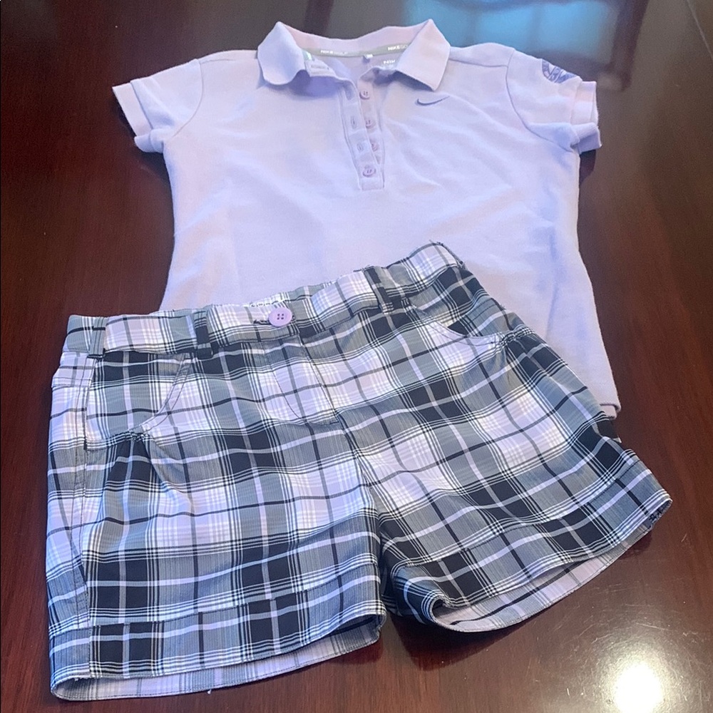 Nike Golf Outfit. Top is Child L. Shorts are Child L. Great Condition